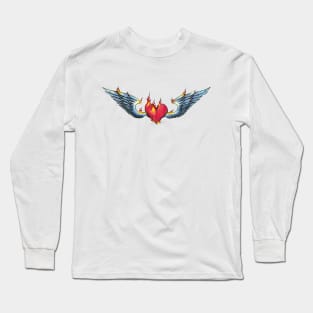 Fire Heart Long Sleeve T-Shirt